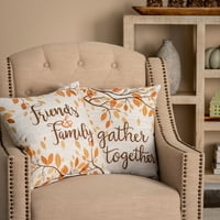 Oslonci porodični i prijatelji dekorativni jastuk za bacanje, 17 17, pakovanje, berba