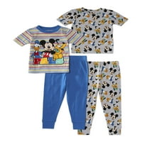 Mickey Mouse Prijatelji Baby & Toddler Boy Zgodna Pamučna Pidžama Sa Kratkim Rukavima, Set