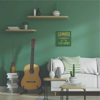 Cupell Industries Canues za iznajmljivanje Država Početna Žuta zelena Riječ slikanje XL Canvas Wall Art Stephanie