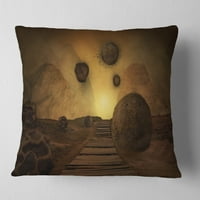 Designart kamenje iz svemira - apstraktni jastuk za bacanje-18x18