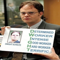 Ured-Dwight Schrute-karakteristike zidni Poster sa potisnim iglama, 22.375 34