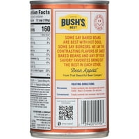 Bushov Bostonski recept pečeni pasulj, konzervirani pasulj, Oz konzerva