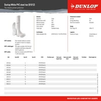 Onguard Industries Veličina Bijela 16 '' PVC čizme koljena sa sigurnosnim vansalom, čeličnim nožnim prstima
