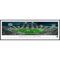 Michigan State Spartans Football-Stripe the Stadium - Blakeway Panoramas NCAA College Print sa standardnim