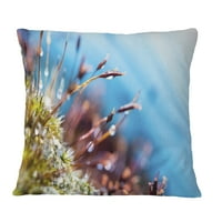 Dizajnerska apstraktna mahovina cvijeće u ljetnom proljeću - pejzažni jastuk za odštampane bacanjem - 12x20