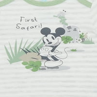 Bodi Mickey Mouse Baby Unise, 3 Pakovanja, Veličine 0 Mjeseci