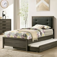 Namještaj Amerike Jaq Cottage panel krevet, puna, siva i ugalj
