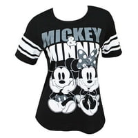 Mickey i Minnie Mouse ženski fudbalski stil crna majica