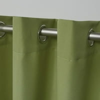 Ekskluzivne kućne zavjese unutarnje vanjsku čvrstu kabanu Gromet Top Pair zavjesa, 54x120, kivi zelena