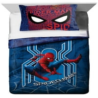 Spiderman djecu posteljinu Twin punu jorgan i prevara, komad