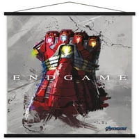 Marvel Avengers: Endgame - Stark Gauntlet zidni poster sa drvenim magnetskim okvirom, 22.375 34
