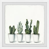 Prilični kaktuli uokvireni slikarski umjetnički otisak, 18,00 1,50