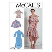 McCall uzorak šivaćih propusta propušta i haljine-6-8-10-12-14
