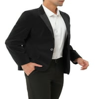 Jedinstveni povoljni muški baršunasti sako s jednim dugmetom za zabavu u smokingu za večeru