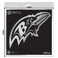 Baltimore Ravens Team 6 6 Metallic Decal