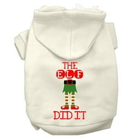 Elf je učinio ecret print hoodie smeđu l