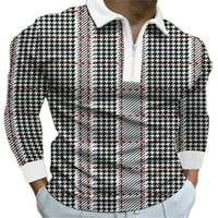 Muškarci Polo majica Rezervirajte majice s dugim rukavima MENS Athletic Tee Fall bluza bijela m