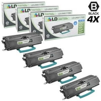 Prerađene zamjene za Lexmark 12a 4PK hy Crne toner kasete za upotrebu u Lexmark E230, E232, E232t, E234,