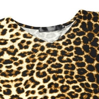Jedinstvena ponuda Muška Leopard štampana tanka majica s puloverom dugih rukava