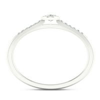Imperial 1 5CT TDW Diamond 10k prsten obećanja od bijelog zlata
