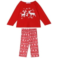 Jedinstvene ponude ženske Božićne Jelene Tee i jelenske hlače porodični kompleti pidžame za spavanje