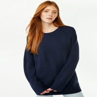Ženski džemper od tunike sa dugim Raglan rukavima, srednje težine