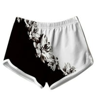 ECQKAME ženske zveške kratke hlače za čišćenje Ženske ljetne casual tiskane kratke hlače prozračne vježbe