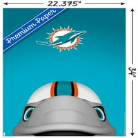 Miami Dolphins-S. Preston Mascot T. D. Zidni Poster, 22.375 34