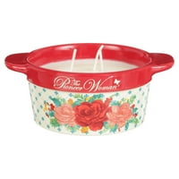 Pioneer Woman Rose fl oz Ceramic Wick Candles