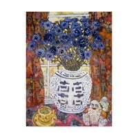Zaštitni znak likovne umjetnosti 'plava slika Vaza' platno umjetnost lorraine platt