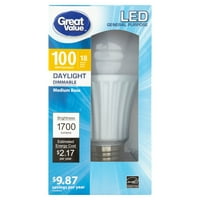 Velika vrijednost LED opće namjene 18w lumena dnevna Srednja osnovna sijalica