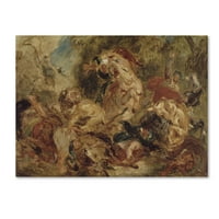 Zaštitni znak Likovna umjetnost' lov na lava ' umjetnost na platnu Delacroixa