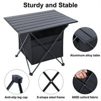 Aluminijska legura lagani sklopivi stol za kampiranje kampiranje piknik mali vanjski stol za vanjsku opremu