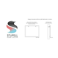 Stupell Industries znanje o plaži plavi Aqua i bijeli Plankirani izgled znak grafička Umjetnost bijeli uokvireni